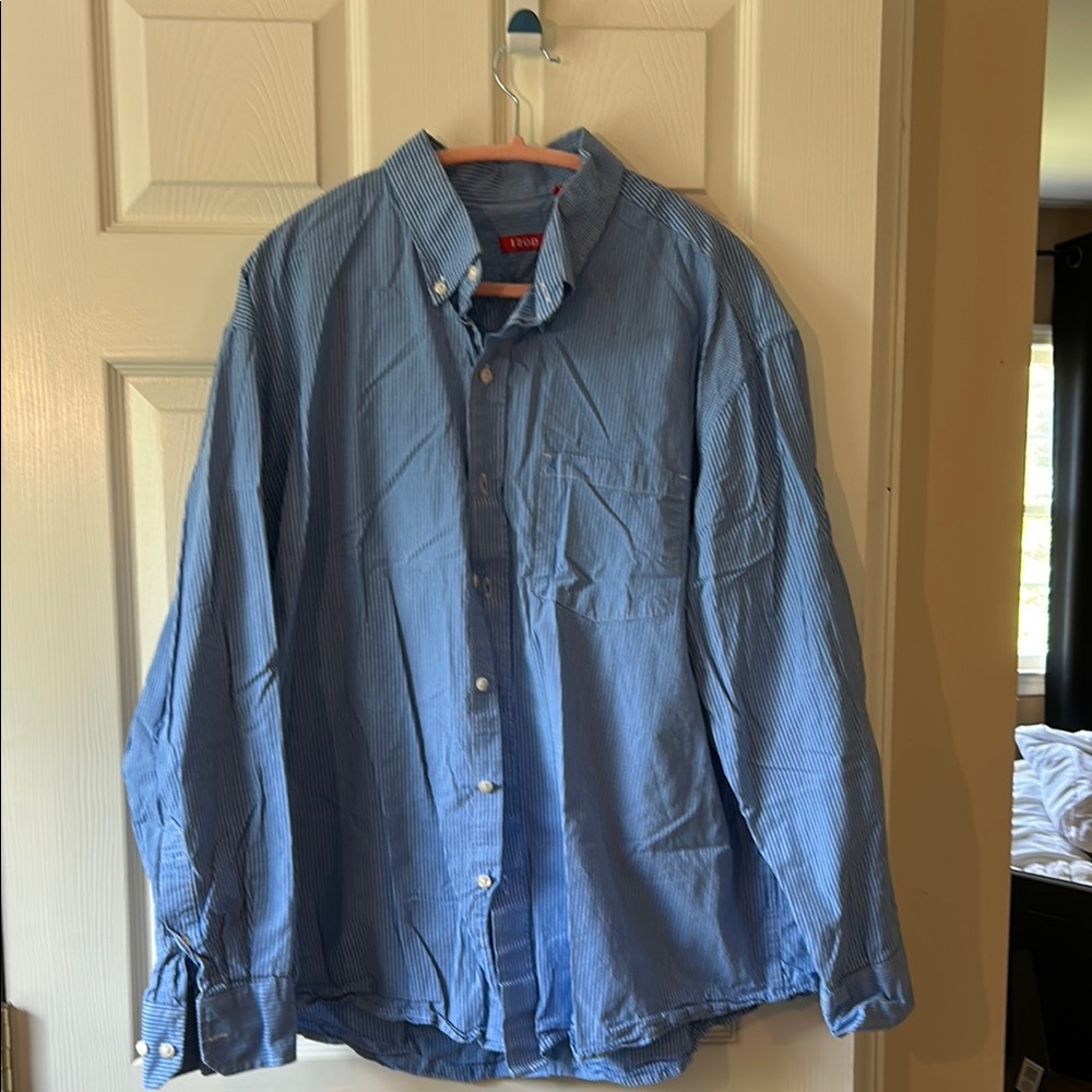 Izod Blue Dress Shirt for Men